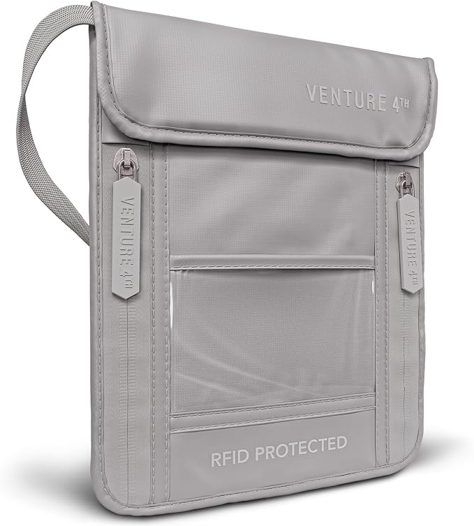 VENTURE 4TH Passport Holder Neck Wallet by VENTURE4TH