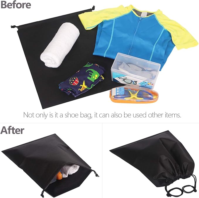 Set of 10 Jumbo Shoe Bags for Travel Non-Woven - Image 5