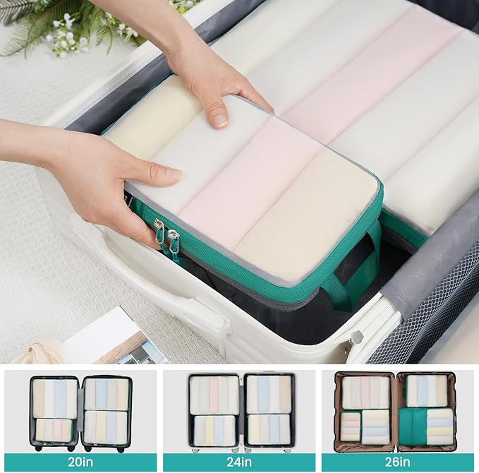 BAGAIL 6 Set Ultralight Compression Packing Cubes Packing Organizer - Image 7