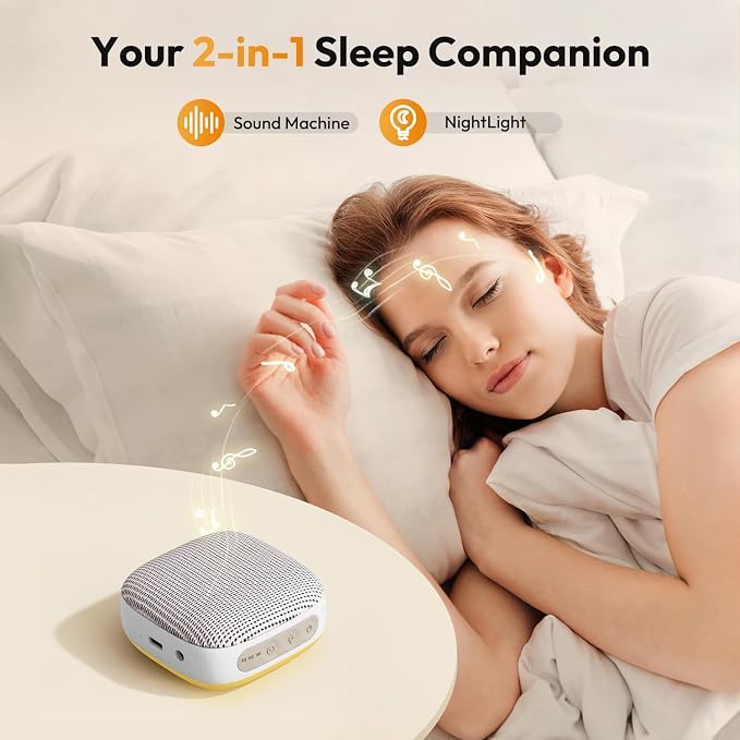 Portable Sound Machine for Travel, Mini Noise Machine - Image 2