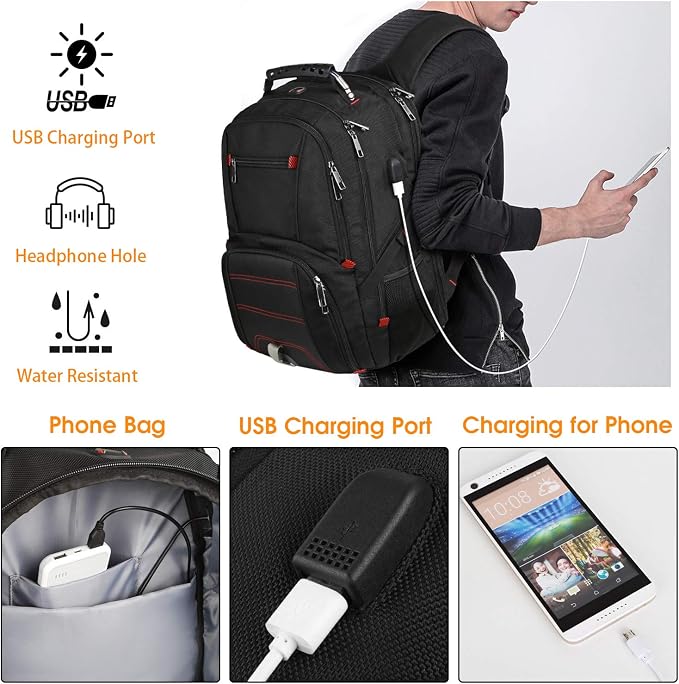 LTINVECK Travel Laptop Backpack, Extra Large Backpack - Image 6