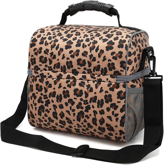 FlowFly Double Layer Cooler Insulated Lunch Bag Adult Lunch Box Large Tote Bag - Image 8