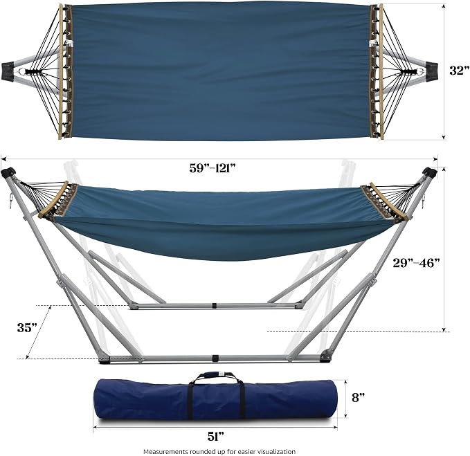 Tranquillo Ultimate Relaxation Portable Hammock Stand, Foldable Hammock Stand - Image 2