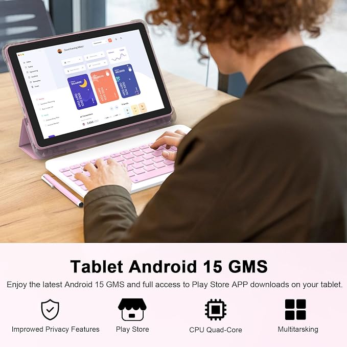 Android 15 Tablet 10 Inch, 20GB RAM+128GB ROM/2TB Expandable, 2 in 1 Tablets - Image 4