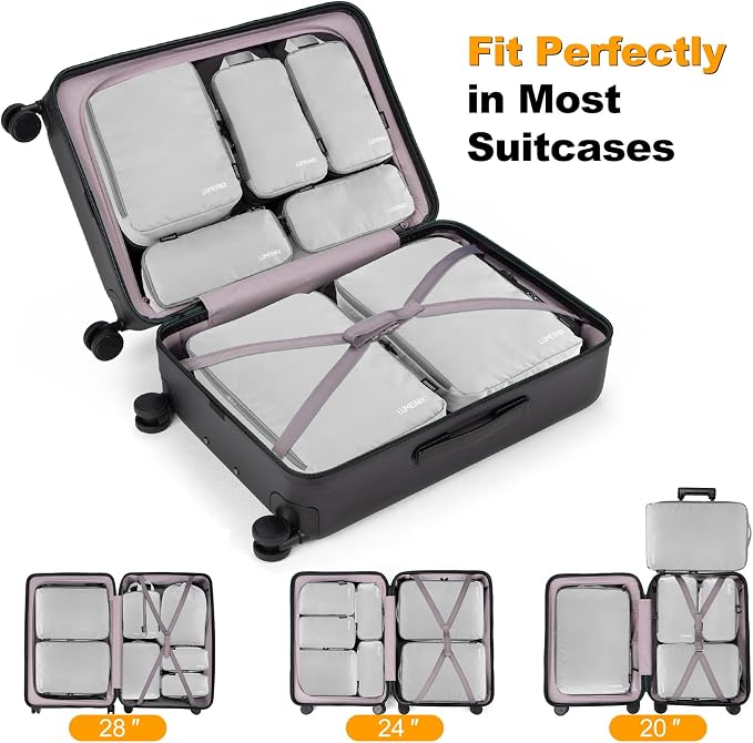 8 Set Compression Packing Cubes - Image 2