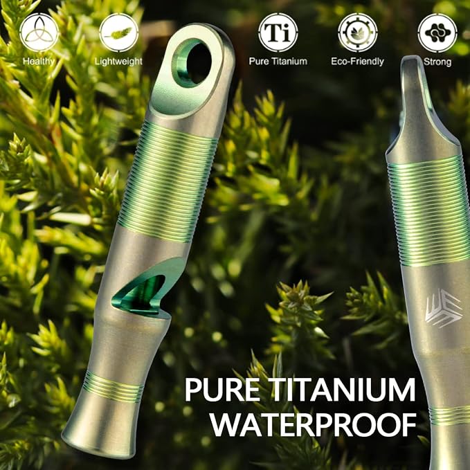 WeKnife Emergency Whistle Survival Loud, Titanium Outdoor Safety Whistle - Image 2