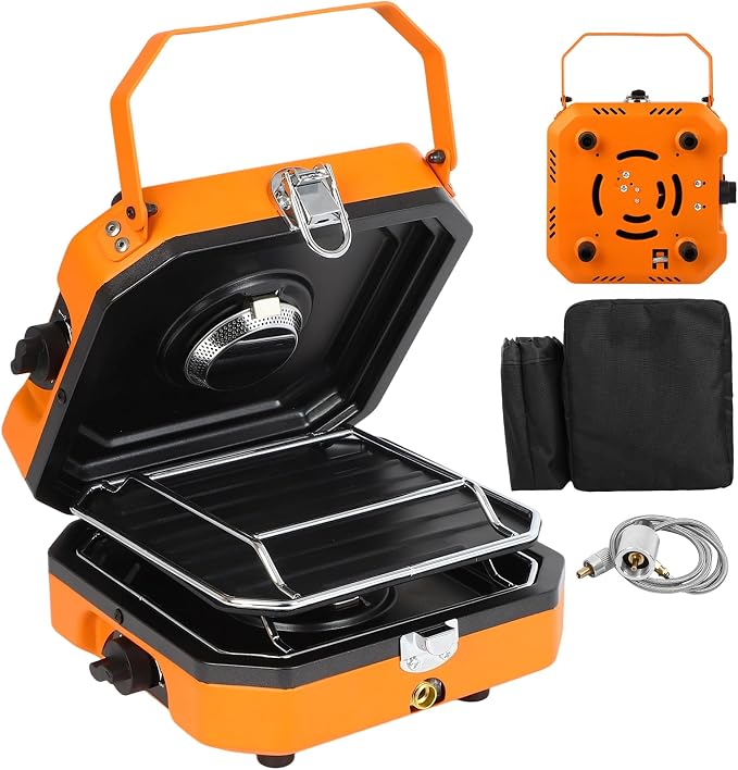 Adjustable 2-Burner Portable Stove by FAHKNS