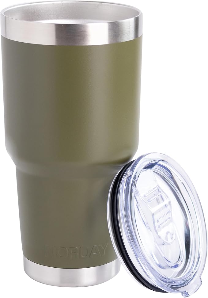 NORDAY | Tumbler with Lid - 30oz - Military Insulated Tumbler - Stainless Steel by Norday