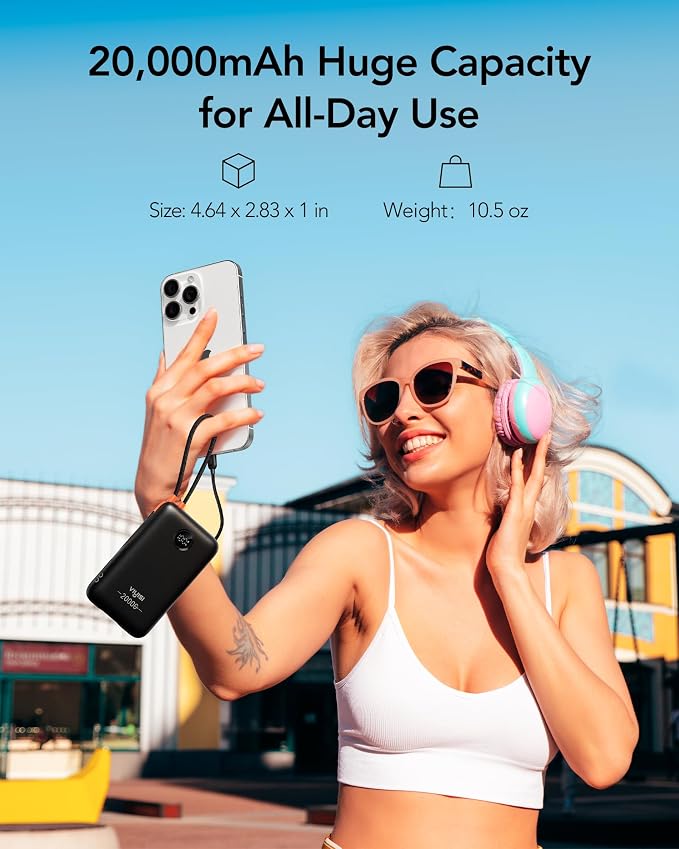 Portable Charger 20000mAh 30W Fast Charging, Power Bank - Image 6