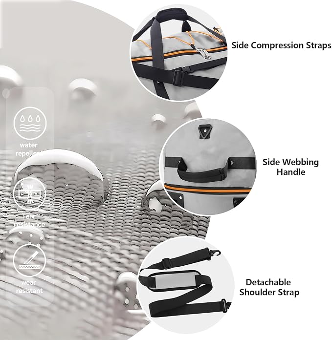CONTAIL 32" Soft-Sided Rolling Duffle Bag - Image 5