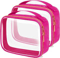 TSA Approved Travel Toiletry Bag, 2 Pack Clear Makeup Bags by FAYORORY
