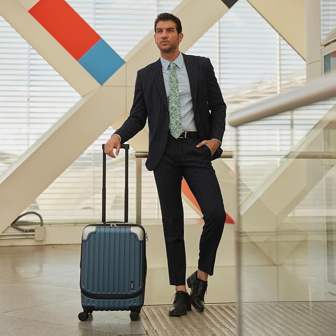 LEVEL8 Grace Carry on Luggage 22x14x9 Airline Approved, 20 Inch Hard Shell - Image 2