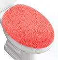 Microfiber Elongated Toilet Seat Cover 19.5"x 15" Machine Washable Solid Toilet by Baahrnom