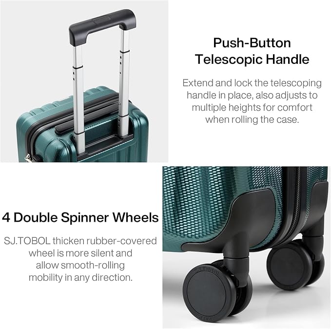 Hanke 14 Inch Underseat Carry On Luggage - Image 7