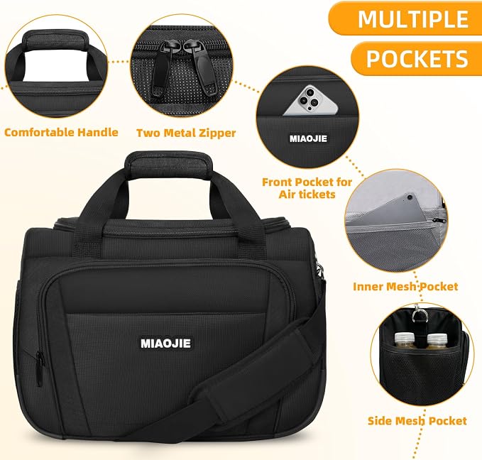 Underseat Carry On Luggage Lightweight Travel Tote Weekender Bag Overnight - Image 3