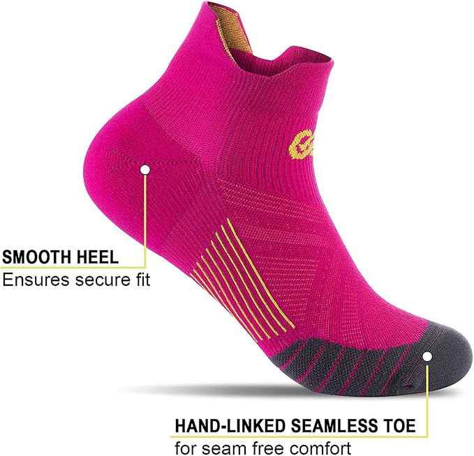 PAPLUS Ankle Compression Sock for Men and Women 2/4/6 Pairs, Low Cut - Image 3