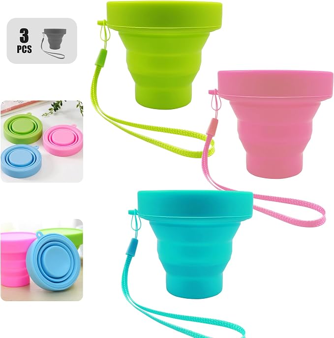 Silicone Collapsible Water Cup, Outdoor Folding Reusable Mug by Shaoduoli