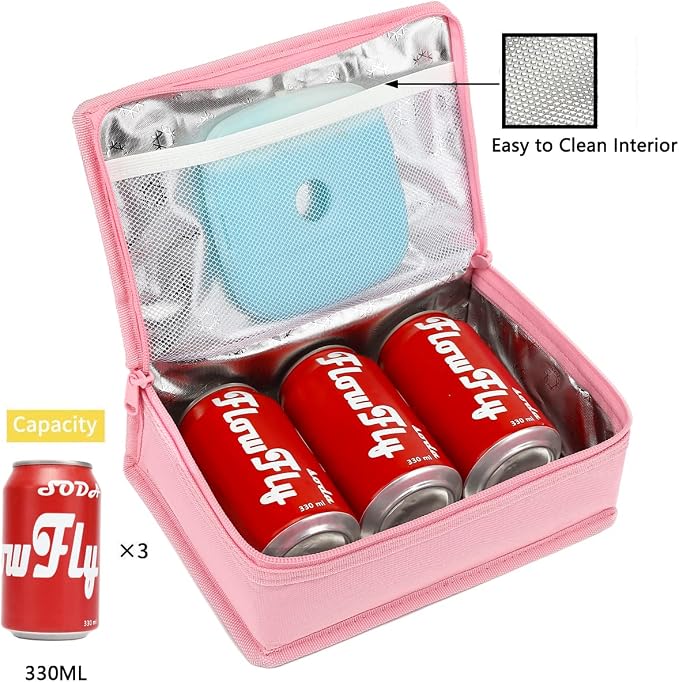 FlowFly Small Insulated Lunch box Portable Soft Bag Mini Cooler Thermal Meal - Image 5