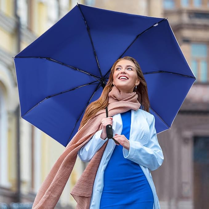 G4Free UPF 50+ UV Protection Large Travel Umbrella 42/46 Inch Auto Open Close - Image 4