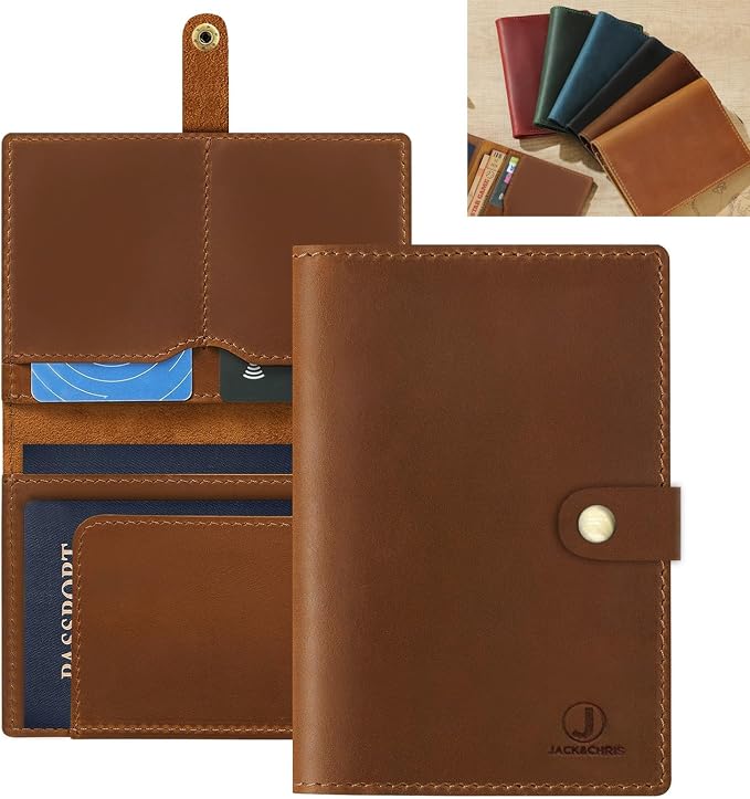Jack&Chris Genuine Leather Passport Holder by JackChris