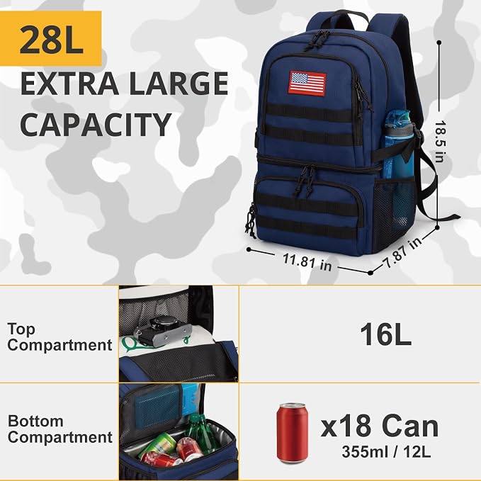 Tactical Double Deck Cooler Backpack - Image 6