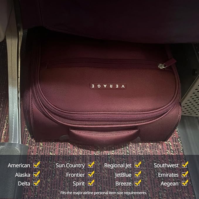 Verage Underseat Carry On Luggage - Image 3