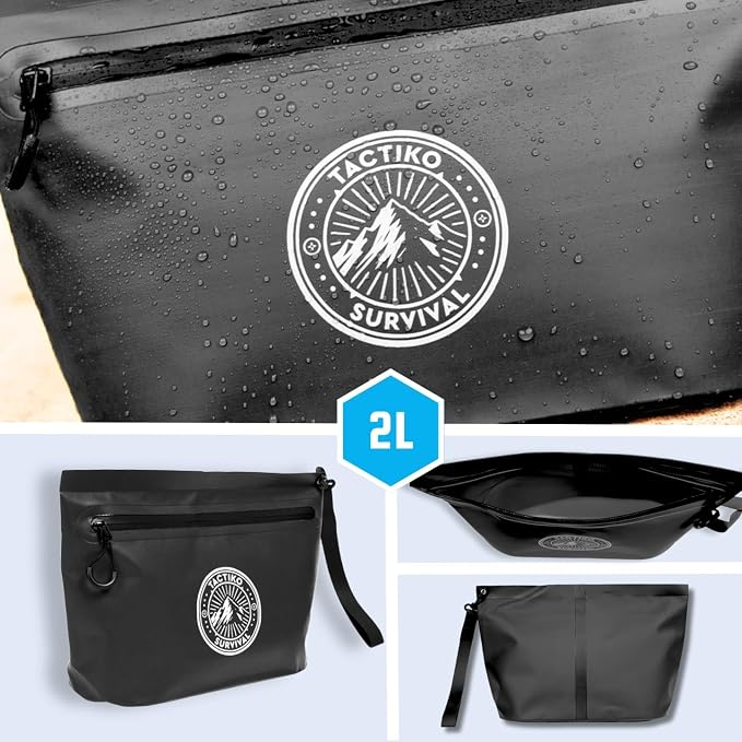 Tactiko Heavy-Duty Splash Water Resistant Zipper Pouches - 2L Hold-All - Image 7