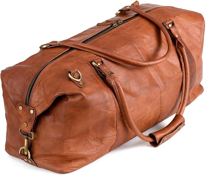 Berliner Bags Vintage Leather Duffle Bag München by BERLINERBAGS