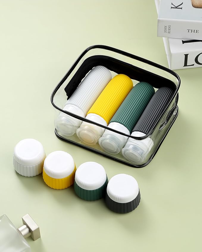 Travel Bottles for Toiletries 8 Pack, Tsa Approved Travel Size Toiletries 3 oz - Image 4