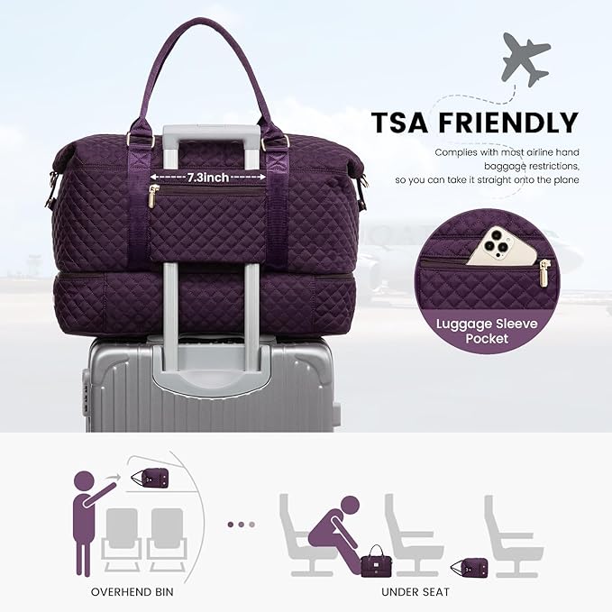 LOVEVOOK Travel Duffle Bag, Weekender Bags - Image 4