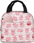 Pink Pig Lunch Box Animal Lunch Bag Insulated Reusable Lunch Tote Bag Cooler by DMPROD