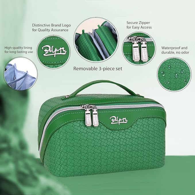 BOYATU Travel Makeup Bags for Women: Large Cosmetic Organizer Bag - Image 2