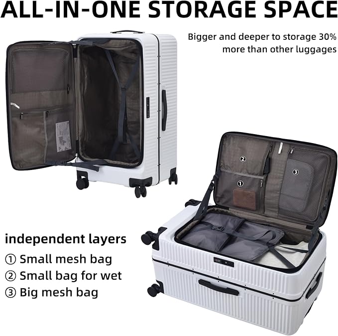 29 Inch Aluminum Checked Luggage - Image 3
