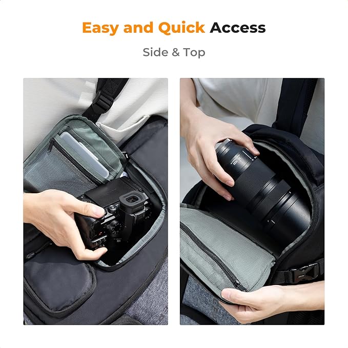 K&F CONCEPT Camera Backpack, 25L Large Capacity Camera Bag - Image 3