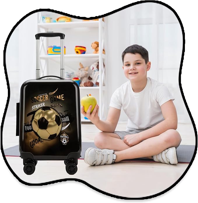 Kids Football Suitcase Set for Boys Hardside Luggage - Image 6