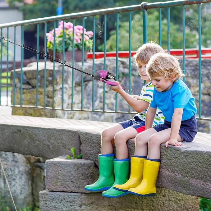 Urban Deco Kids Fishing Pole Set Portable Telescopic Kids Fishing Rod and Reel - Image 6