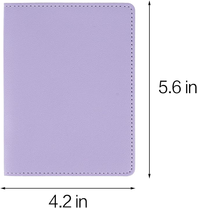2 Pack Passport covers and Vaccine Card Holder PU Leather Passport Wallet - Image 2