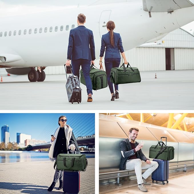 Bukere Garment Bags for Travel, Large Convertible Garment Duffel Bag for Men - Image 8