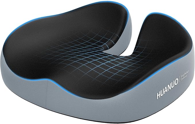HUANUO Seat Cushion for Office Chairs, Extra Large Desk Chair Cushion for Back by HUANUO