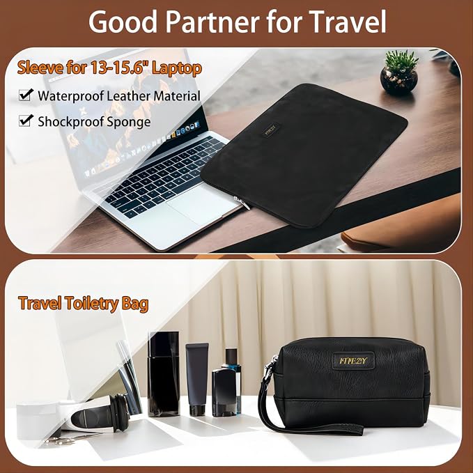 Garment Bag for Travel, Convertible Carry on Garment Duffel Bag for Men 3Pcs - Image 3