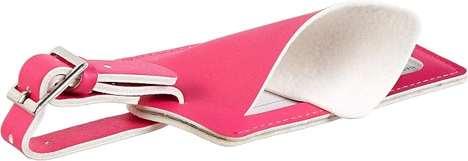 8 Pack Leather Luggage Travel Bag Tags by Travelambo - Image 5