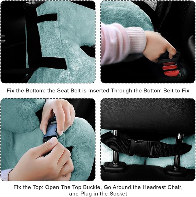 Travel Pillow, Travel Pillow for Kids, Sleeper Hold Pillow Travel, Removable - Image 3