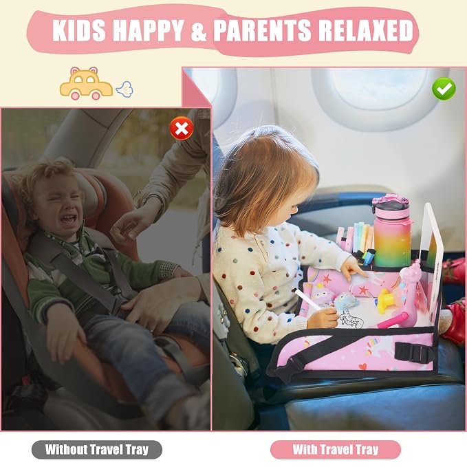 Kids Travel Tray for Car Airplane - Image 3