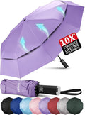 Seniny Windproof Travel Umbrella, Double Vented Canopy Large Umbrellas by Seniny