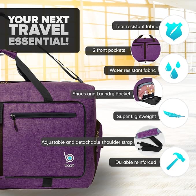 Bago Large Foldable Duffel Bags - Image 3
