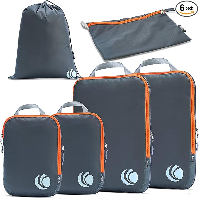 Cipway Compression Packing Cubes Set, Ultralight Expandable Travel Packing by Cipway