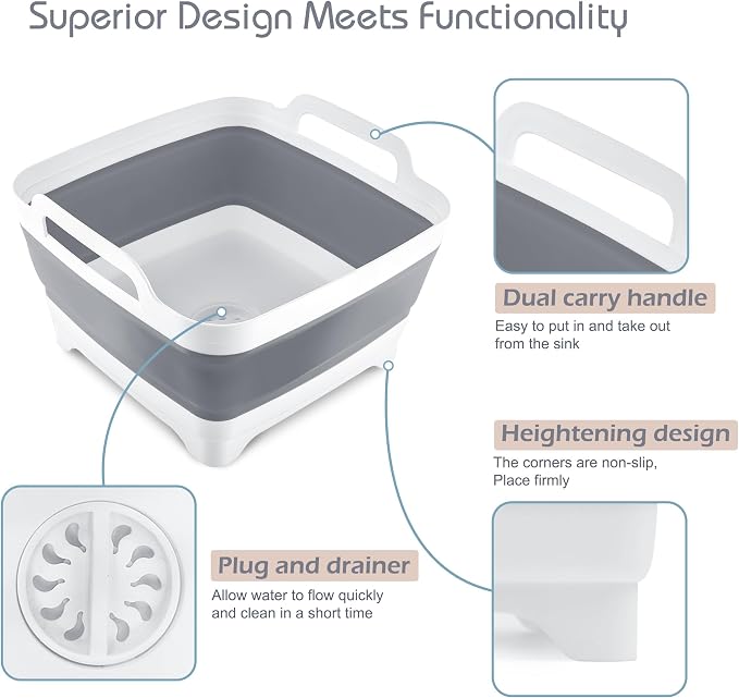 2.4 Gal Collapsible Dish Basin - Image 3