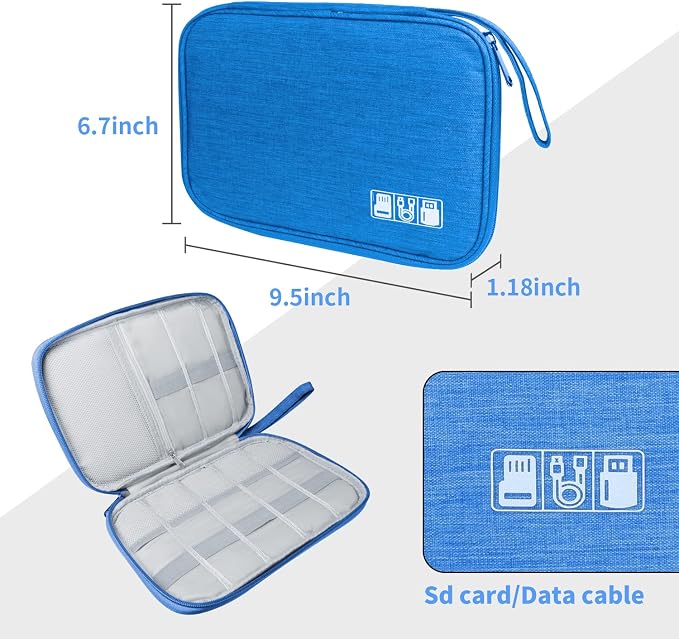 Electronics Travel Organizer, Portable Waterproof Electronic Travel Storage Bag - Image 5