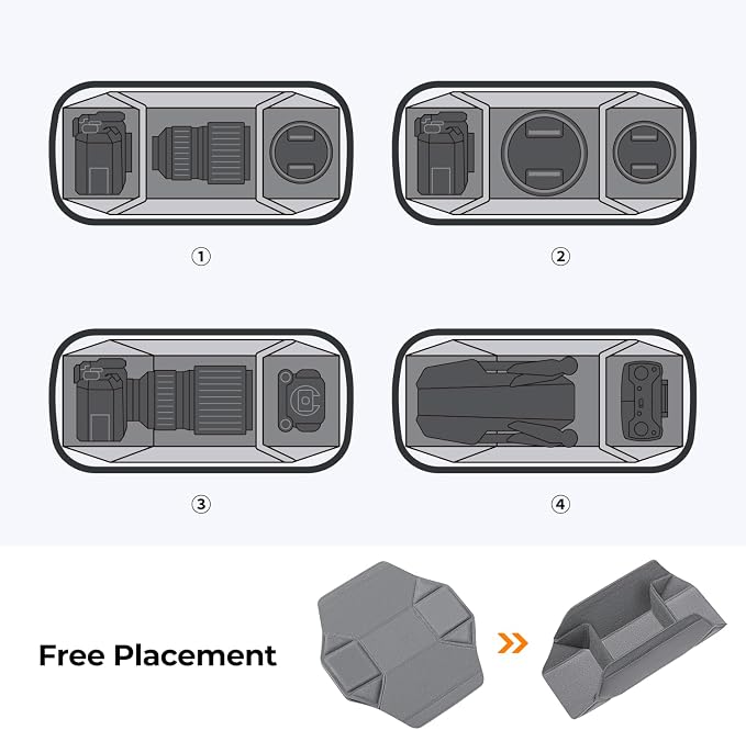 K&F Concept 2 in 1 Sling Bag Everyday Shoulder Bag & Multifunction Photography - Image 3