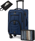 Carry On Luggage 22x14x9 Airline Approved, 22-Inch Suitcases by LOVEVOOK